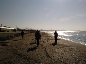 Nordic Walking in spiaggia a  Calambrone Pisa